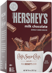 (S6 - 03) US - Candy Shop Cocoa - Hershey Milk Chocolate Cocoa Mix 8 Pack 10oz (283.5g) x 1 Unit (Best Before November 22,2025) - SugarMarket.ca