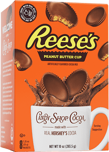 (S6 - 03) US - Candy Shop Cocoa - Reese Peanut Butter Cup Cocoa Mix 8 Pack 10oz (283.5g) x 1 Unit (Best Before November 13,2025) - SugarMarket.ca