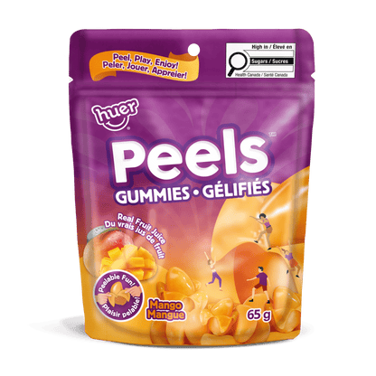 (S6 - 04) Box - Huer - Peels Mango PEG Bag 65g x 15 units - SugarMarket.ca