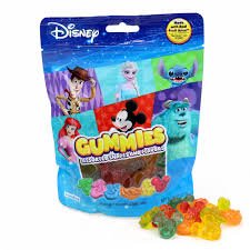 (S6 - 04) Box - Mexico - Frankford - Disney Gummies Fruit Juice Peg Bag - 4oz(113g) x 12 Units - SugarMarket.ca