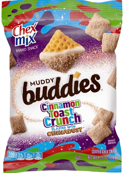 (S6 - 04) Box - US - CASE - CHIPS - Chex Mix - Muddy Buddies Cinnamon Toast Crunch 4.5oz (120g) x 7 units (chips bags may deflated during shipping) - SugarMarket.ca