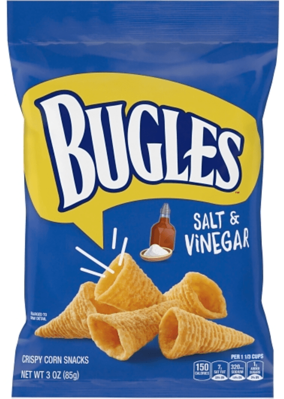 (S6 - 04) Box - US - Chips - Bugles - Salt And Vinegar 3oz (85g) x 6 units (chips bags may be deflated during shipping) - SugarMarket.ca