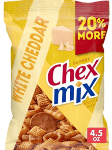 (S6 - 04) Box - US - Chips - Chex Mix - Savory White Cheddar Snack Mix 4.25 oz (127g) x 8 units (chips bags may deflated during shipping) - SugarMarket.ca