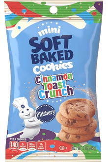 (S6 - 04) US - Pillsbury Soft Baked Mini Cookies - CINNAMON TOAST CRUNCH 3oz (85g) x 1 unit - SugarMarket.ca
