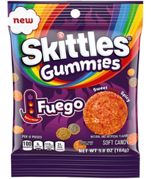 (S6 - 05) Box - Us - Skittles - Fuego Gummies 5.8oz (164g) x 12 Units - SugarMarket.ca