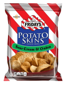 (S6 - 05) US - Chips - TGI Fridays - SOUR CREAM AND ONION Potato Skins 3oz (85g) x 1 Unit - SugarMarket.ca