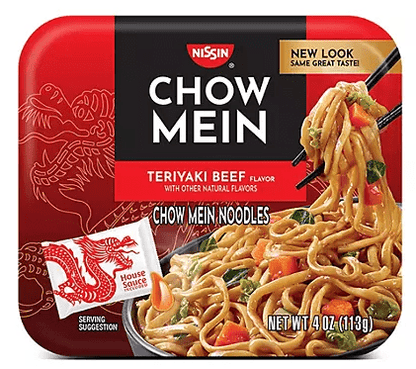 (S6 - 06) Box - US - Noodle - Nissin Chow Mein - Teriyaki Beef 4oz (113g) x 8 units - SugarMarket.ca