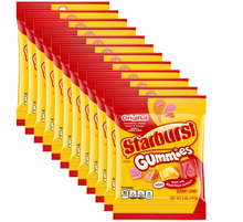 (S6 - 06) Box - US - Peg Bag - Starburst Gummies - ORIGINAL 5oz(141g) x 12 units - SugarMarket.ca