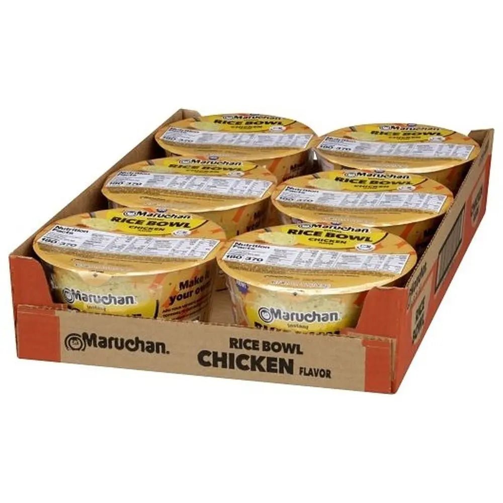 (S6 - 06) Box - Us - Rice Bowl - Maruchan - Chicken Flavor 3.76oz (106.8g) x 6 Units - SugarMarket.ca