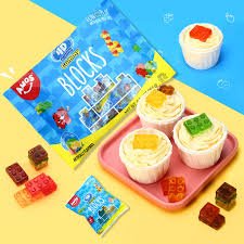 (S6 - 07) Box - CHINA - Amos 4D Gummy Blocks Sub Bag 7oz(198g) x 12 Units - SugarMarket.ca