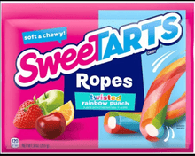 (S6 - 07) Box - US - Wonka Sweetart Ropes Twisted Rainbow Punch - 9oz (255g) x 12 units - SugarMarket.ca