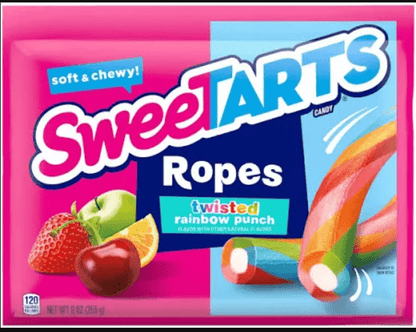 (S6 - 07) Box - US - Wonka Sweetart Ropes Twisted Rainbow Punch - 9oz (255g) x 12 units - SugarMarket.ca