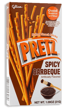(S6 - 07) Thailand - GLICO PRETZ - Spicy Barbeque Flavour 1.09oz (31g) x 1 units - SugarMarket.ca