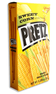 (S6 - 07) Thailand - GLICO PRETZ - Sweet Corn Flavour 1.09oz (31g) x 1 units - SugarMarket.ca