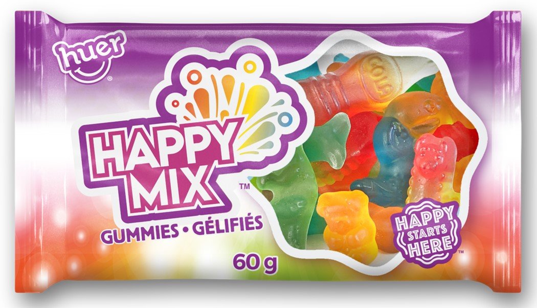 (S6 - 08) Huer Gummies - HAPPY Mix 60g x 1 Unit - SugarMarket.ca