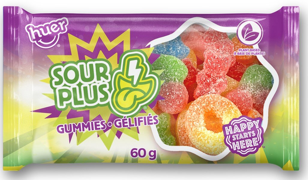 (S6 - 08) Huer Gummies - SOUR PLUS Mix 60g x 1 Unit - SugarMarket.ca
