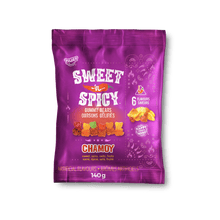 (S6 - 09) Box - Huer - PEG - Chamoy - Sweet n Spicy Bears 140g x 12 units - SugarMarket.ca