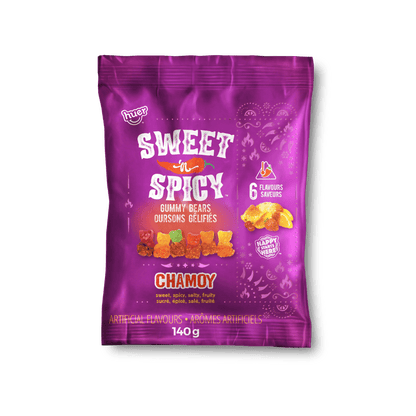 (S6 - 09) Box - Huer - PEG - Chamoy - Sweet n Spicy Bears 140g x 12 units - SugarMarket.ca