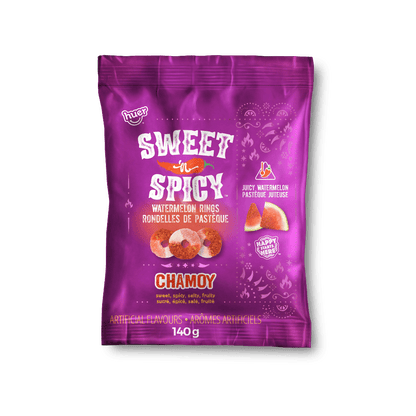 (S6 - 09) Box - Huer - PEG - Chamoy - Watermelon RIngs 140g x 12 units - SugarMarket.ca