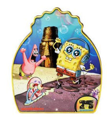 (S6 - 09) Box - PEZ SpongeBob Gift TIN (4Disp+6Rolls) x 1 Unit - SugarMarket.ca