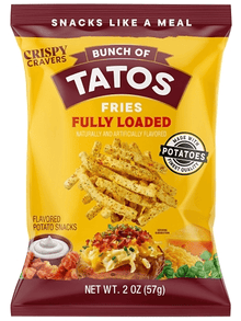 (S6 - 09) Box - US - Chips - Crispy Cravers - Fully Loaded Tatos Fries 2oz (57g) x 6 Units - SugarMarket.ca