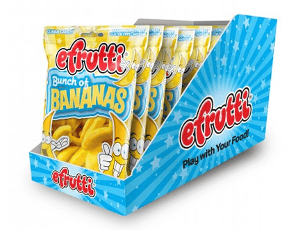 (S6 - 09) Spain - eFrutti - Bunch of Bananas PEG BAG 3.5oz (100g) x 1 Unit - SugarMarket.ca