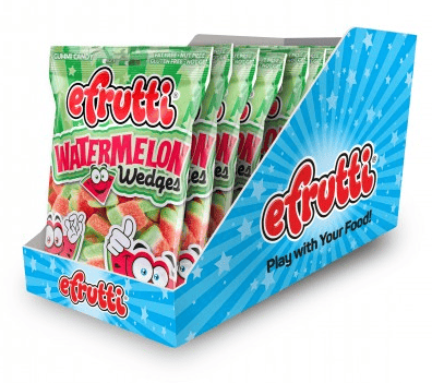 (S6 - 09) Spain - eFrutti Watermelon Wedges Peg Bag - 3.5oz (100g) x 1 Unit - SugarMarket.ca