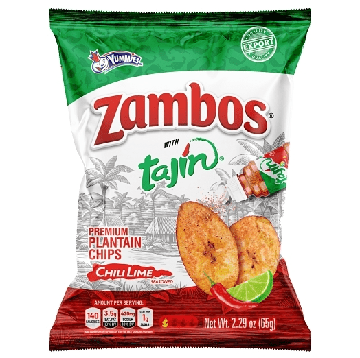 (S6 - 10) Honduras - Chips - Zambos - Tajin Plantain Chips 2.9oz (65g) x 1 Unit - SugarMarket.ca
