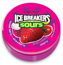 (S6 - 10) Ice Breakers Mints - Sours Berry Tin - Sugar Free 1.5oz(42g) x 1 Unit - SugarMarket.ca