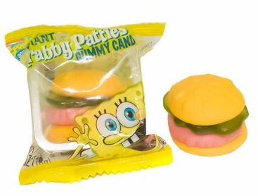 (S6 - 10) US - Frankford - Giant SpongeBob Krabby Patty Gummy Original - 0.63(18g) x 1 Unit - SugarMarket.ca