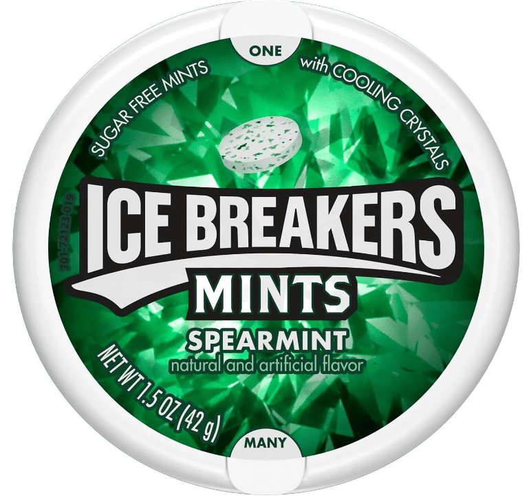 (S6 - 11) Bundle - ICE BREAKERS MINT - SPEARMINT 1.5OZ (42G) X 2 UNITS - SugarMarket.ca