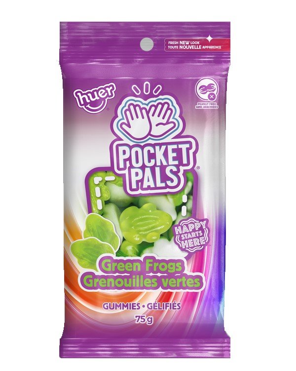 (S6 - 11) Bundle x Huer - PEG 75g Bag - Green Frogs x 4 units - SugarMarket.ca