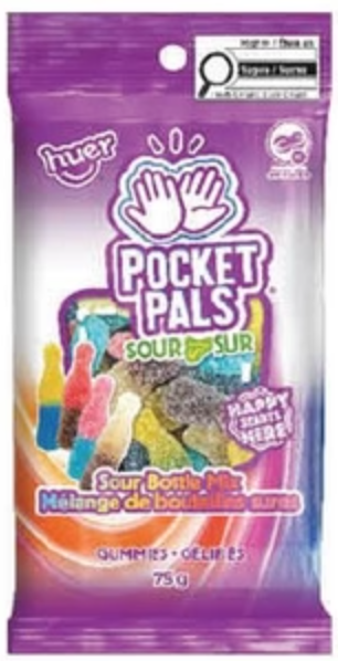 (S6 - 11) Bundle x Huer - PEG 75g Bag - Sour Bottle Mix X 4 units - SugarMarket.ca