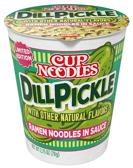 (S6 - 12) Box - US - Nissin Cup Noodles - Dill Pickle 2.75oz(78g) x 6 Units - SugarMarket.ca
