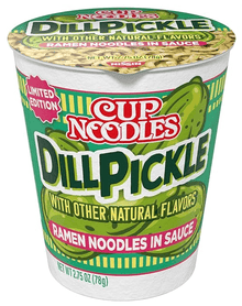 (S6 - 12) Box - US - Nissin Cup Noodles - Dill Pickle 2.75oz(78g) x 6 Units - SugarMarket.ca