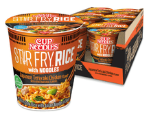 (S6 - 12) Box - US - Nissin Cup Noodles - Fry Rice with Noodles - Japanese Teriyaki Chicken 2.75oz x 6 Units - SugarMarket.ca