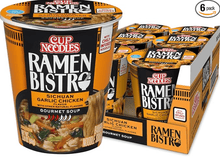 (S6 - 12) Box - US - Nissin Cup Noodles - RAMEN BISTRO Noodles - Sichuan Garlic Chicken Flavor 3.1 oz (88g) x 6 Units - SugarMarket.ca