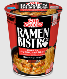 (S6 - 12) Box - US - Nissin - RAMEN BISTRO Noodles - korean gochujang beef Flavor 3.1 oz (88g) x 6 Units - SugarMarket.ca