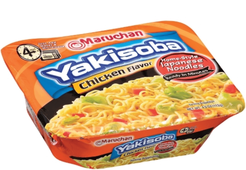 (S6 - 12) Box - Us - Noodles - Maruchan - Yakisoba - Chicken Flavor 4.0oz (113g) x 8 Units - SugarMarket.ca