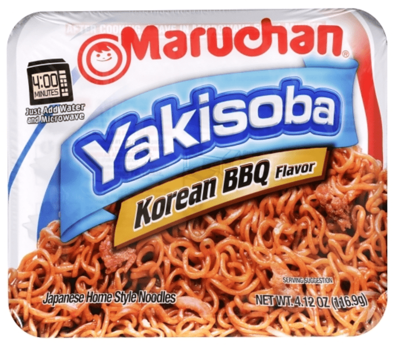 (S6 - 12) Box - Us - Noodles - Maruchan - Yakisoba - Korean Bbq 4.12oz (116.9g) x 8 Units - SugarMarket.ca
