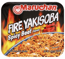 (S6 - 12) Box - Us - Noodles - Maruchan - Yakisoba - Spicy Beef 3.99oz (113.3g) x 8 Units - SugarMarket.ca