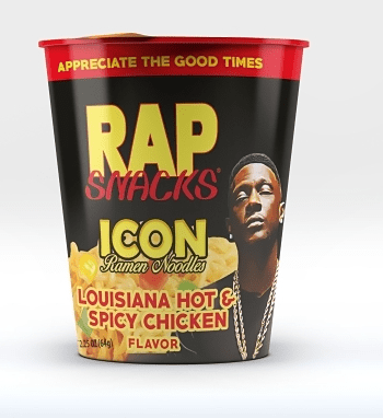 (S6 - 12) Box - US - Noodles - Rap Snacks - Hot And Spicy Chicken Ramen 2.25oz (64g) x 12 Units - SugarMarket.ca