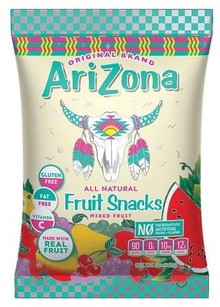(S6 - 13) Box - Arizona - Fruit Snacks - Mixed Fruit 5oz (142g) x 12 Units - SugarMarket.ca