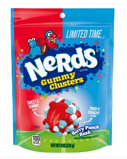 (S6 - 14) Box - Nerds Gummy Clusters - Berry Punch Rush SUB Bag - 8oz (227g) x 6 Units - SugarMarket.ca