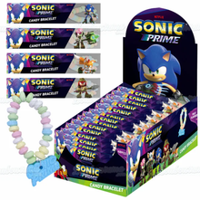 (S6 - 14) Box - SONIC Prime Candy Bracelet 14g x 48 Units - SugarMarket.ca