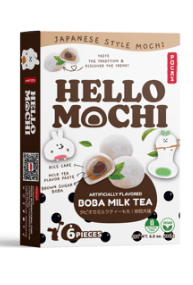 (S6 - 14) China - POCAS HELLO MOCHI - BOBA MILK TEA (6PIECES) - 6.3oz (179g) x 1 Unit - SugarMarket.ca