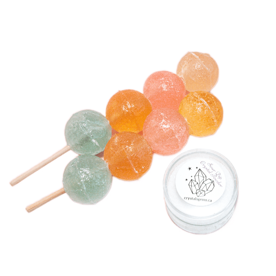 (S6 - 15) Box - Canada - Crystal Gems - Bubble Pops 115g x 6 Displayer Boxes - SugarMarket.ca