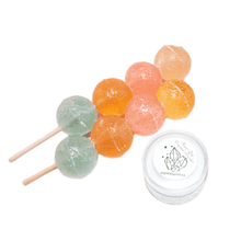 (S6 - 15) Box - Canada - Crystal Gems - Bubble Pops 115g x 6 Displayer Boxes - SugarMarket.ca