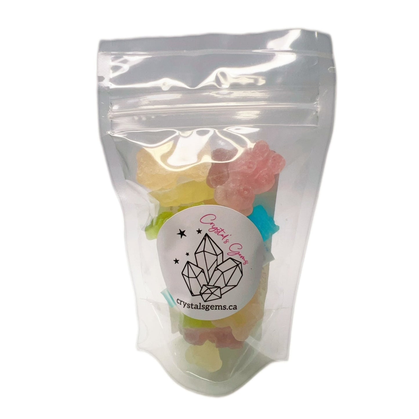 (S6 - 15) Box - Canada - Crystal Gems - Rainbow Bears 52g x 6 Displayer Boxes - SugarMarket.ca