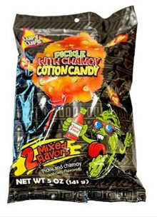 (S6 - 15) Box - Mexico - Pickle with Chamoy Cotton Candy 5oz (142g) x 14 Units - SugarMarket.ca